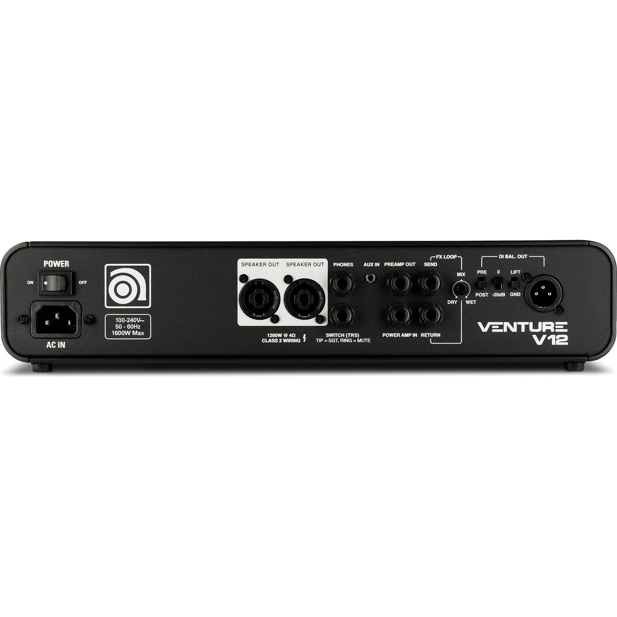 Ampeg Venture V12 1200W Bass Amplifier Head