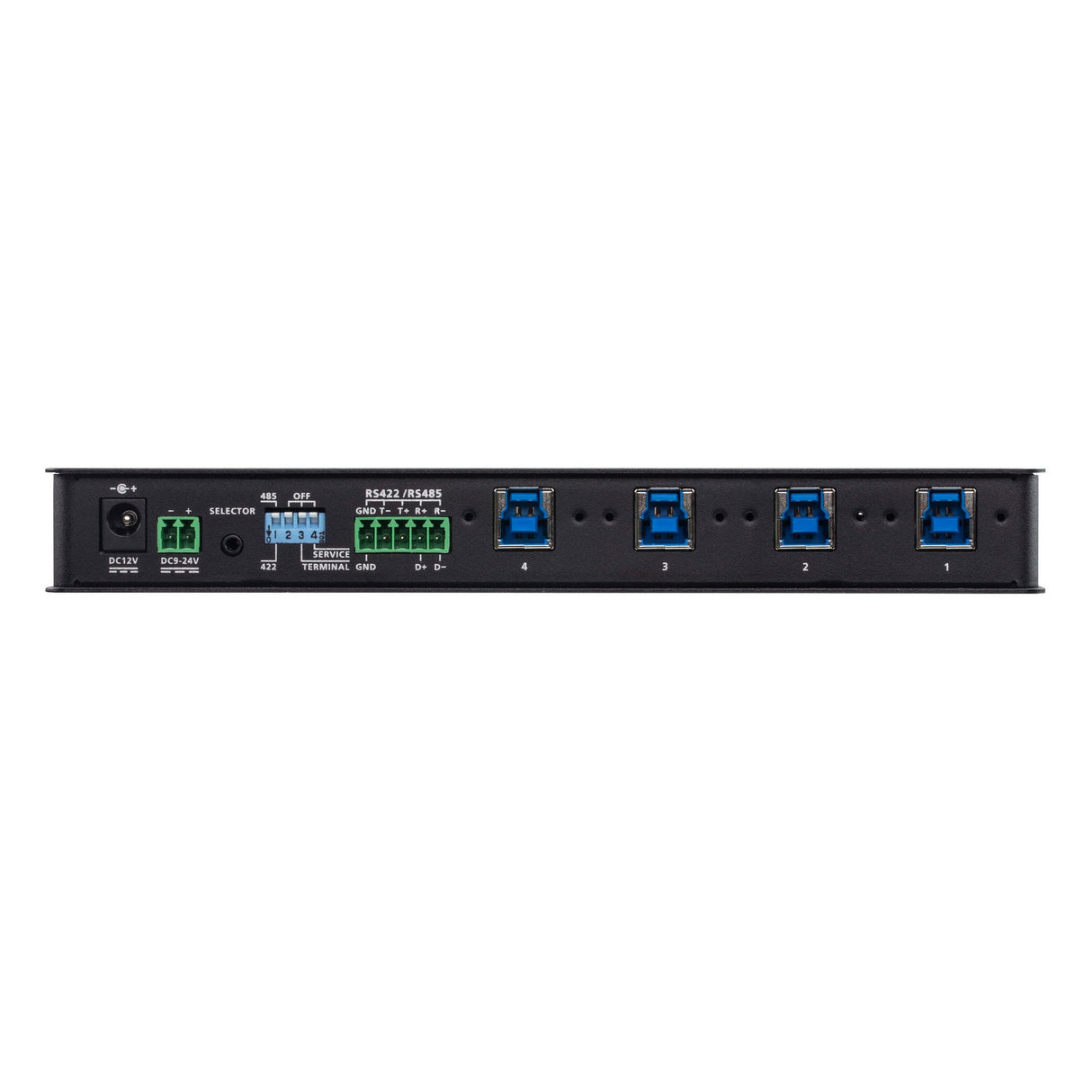 ATEN US3344I 4 x 4 USB 3.2 Gen 1 Industrial Hub Switch