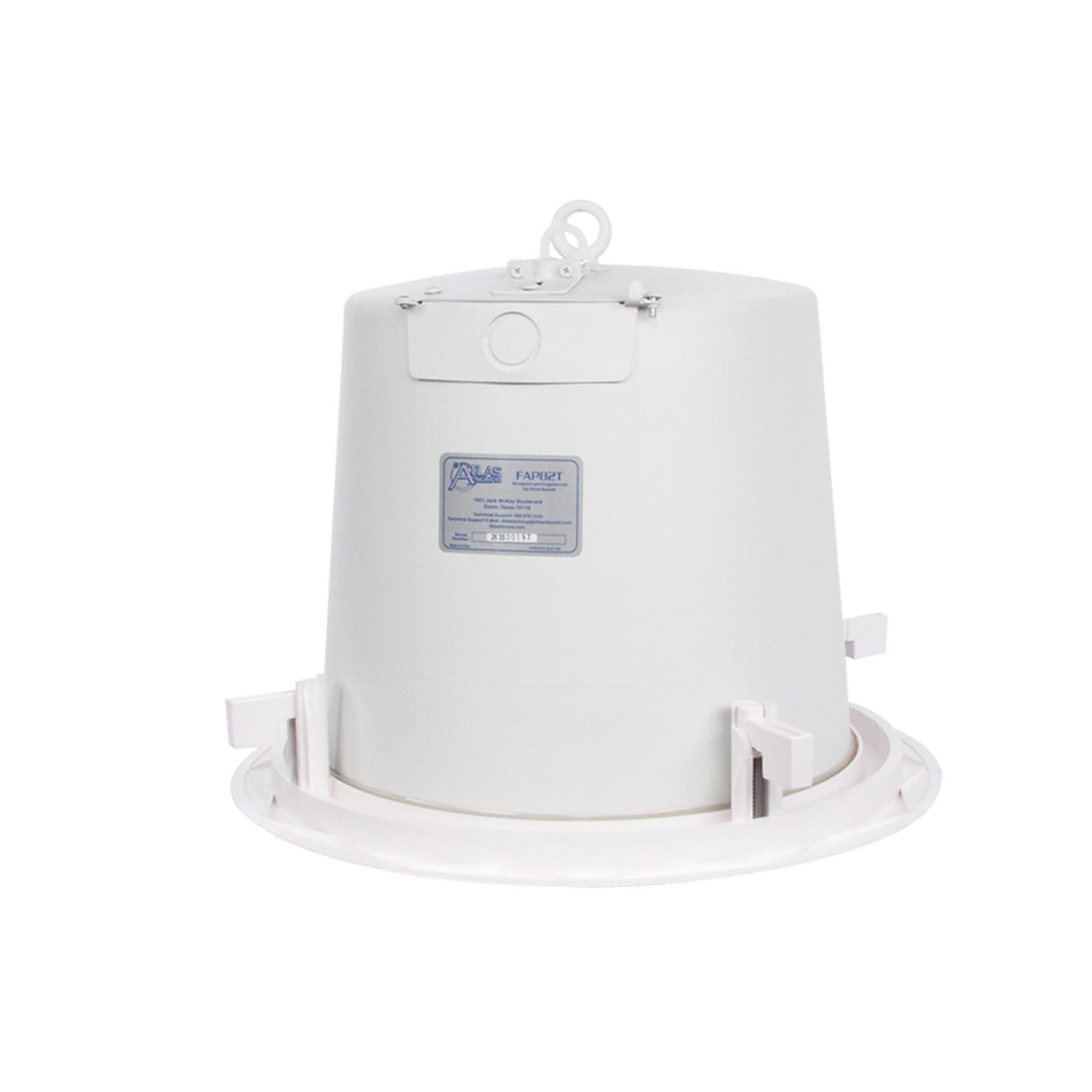 AtlasIED FAP82T 8-Inch Coaxial In-Ceiling Speaker with 60W 70/100V Transformer and Ported Enclosure, Pair