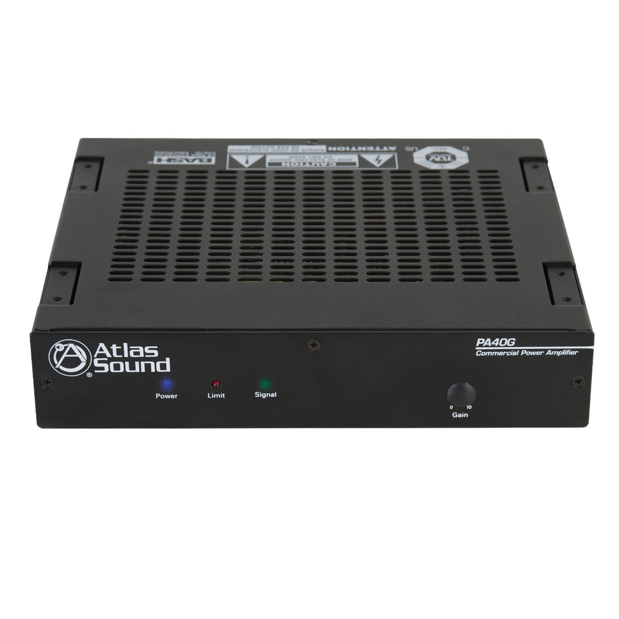 AtlasIED PA40G 40W Single‑Channel 70/100V Power Amplifier, 1RU
