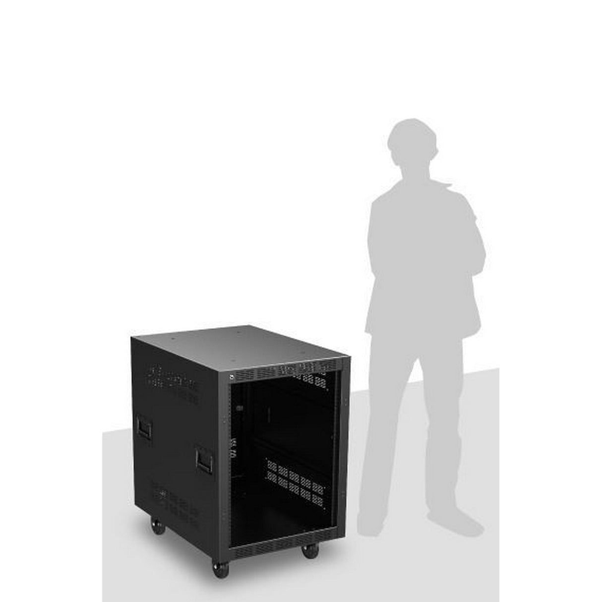 AtlasIED RX21 Series Mobile Equipment Rack with Multiple Configurations