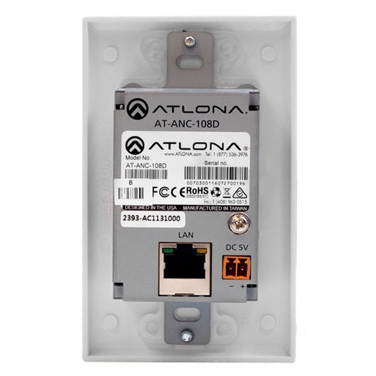 Atlona AT-ANC-108D 8-Button Network Control Panel