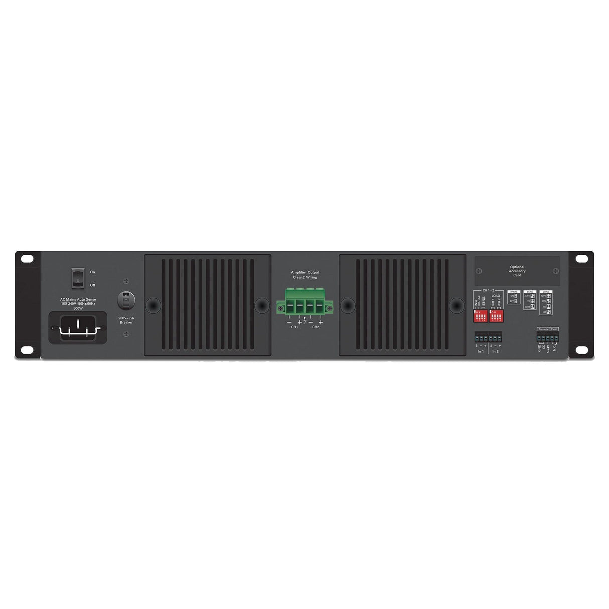 Atlas HPA602 Dual Channel 600 Watt 70 Volt Power Amplifier 2 RU