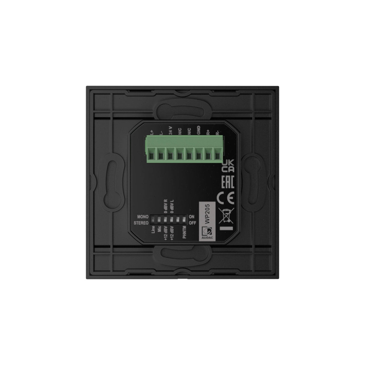 Audac WP205 ARES5A Wall Panel with Microphone and Line Input 80 x 80 mm