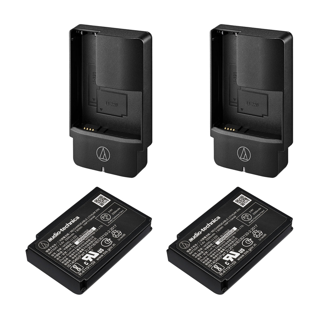 Audio-Technica ATW-D50-DRX-2B 2-Person Wireless Bodypack Audio System, DF2 470-608 MHz