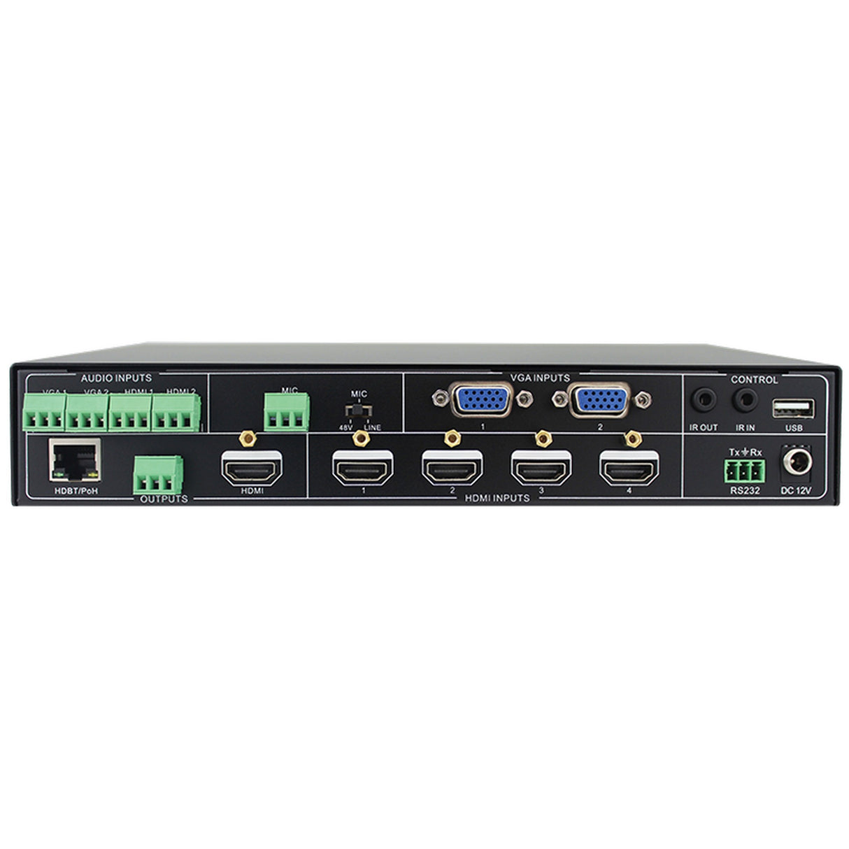 Aurora DXP-62K-3 HDMI Presentation Switcher Scaler with HDBaseT Receiver