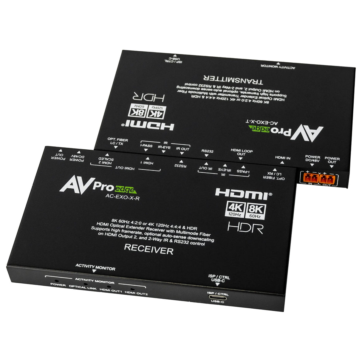 AVPro Edge AC-EXO-X-KIT 40Gbps HDMI 2.1 Fiber Optic Extender Kit