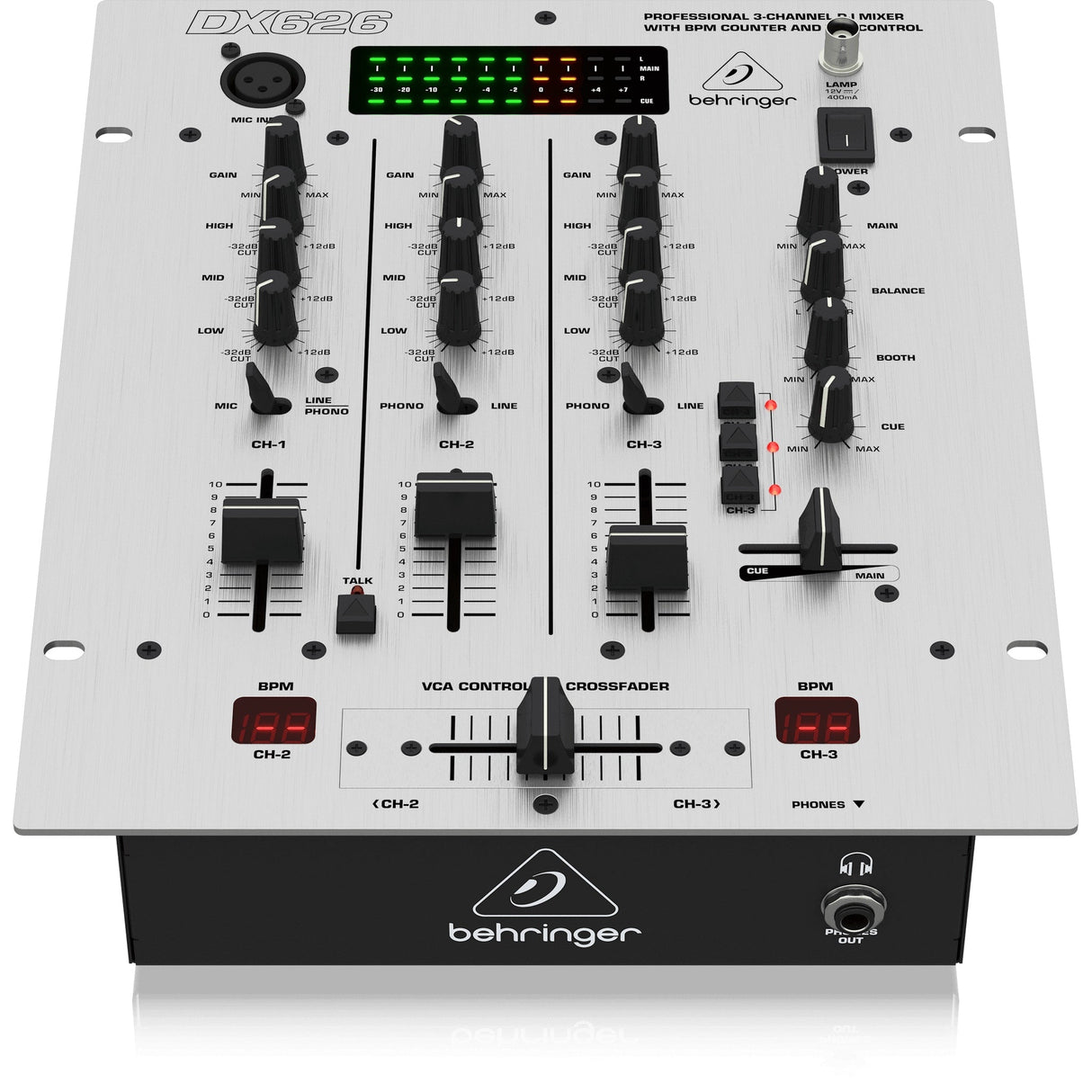 Behringer DX626 3-Channel DJ Mixer with BPM Counter