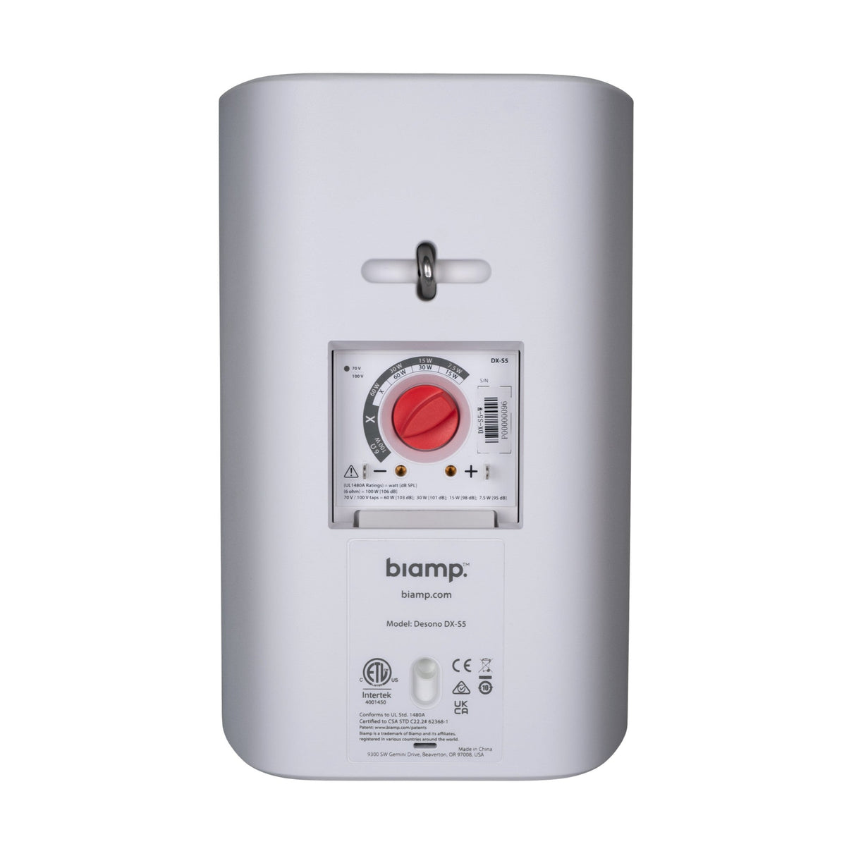 Biamp Desono DX-S5 5-Inch 2-Way High-Output Coaxial Surface Mount Loudspeaker White Pair