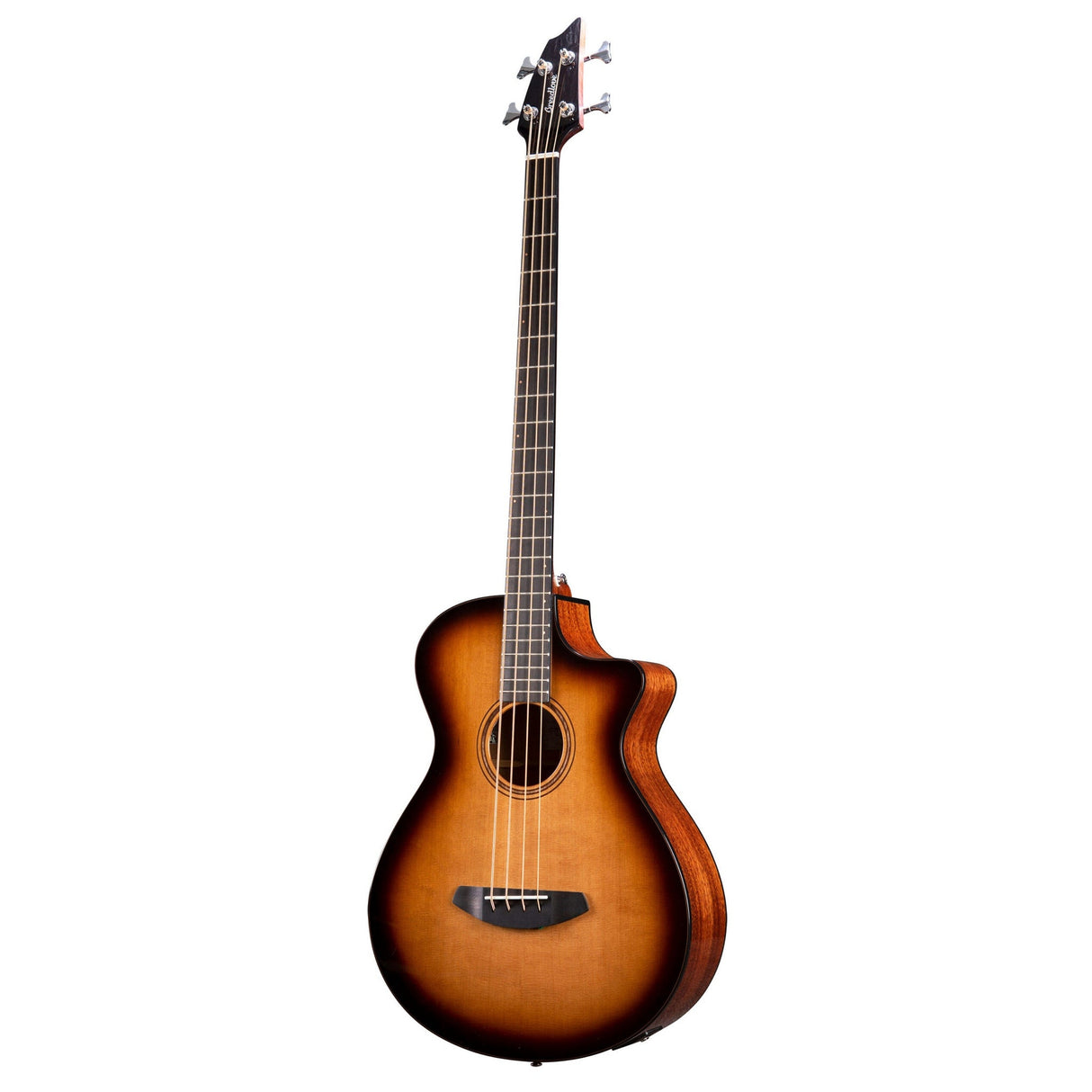 Breedlove Solo Pro Dreadnought Concerto Edgeburst Bass CE, Red Cedar-African Mahogany Finish