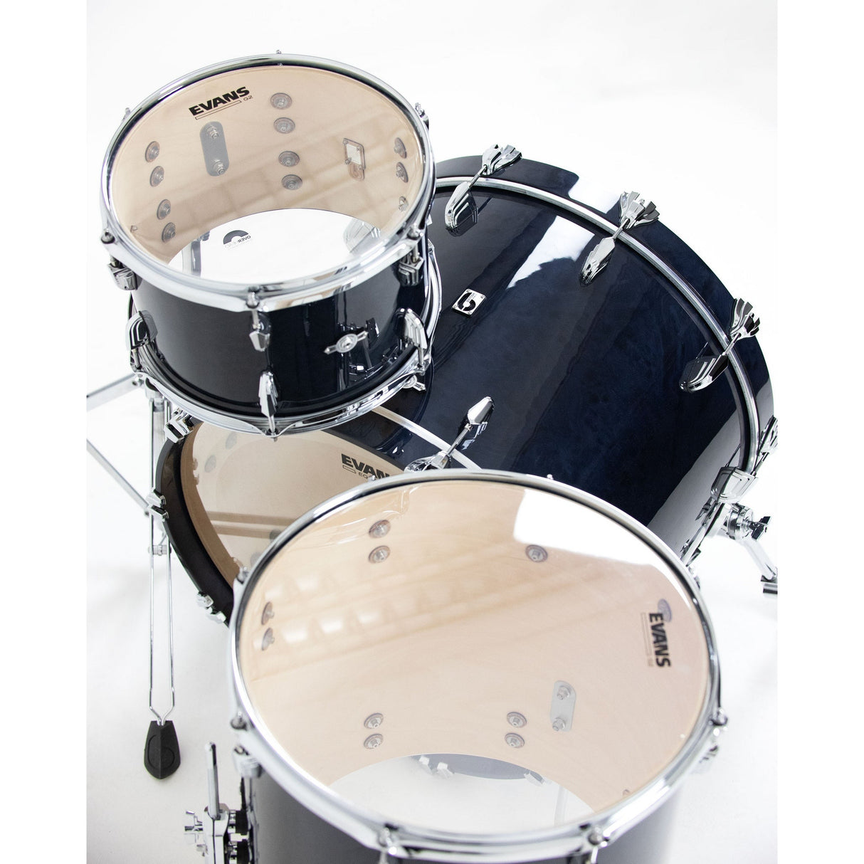 British Drum Co LEG-22-FS-BW Legend Series Fusion 22 Kit, Blackwater Finish