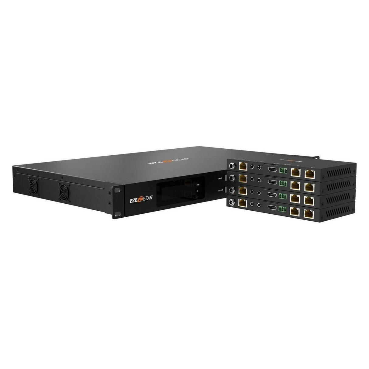 BZBGEAR BG-UM44-100M-KIT 4X4 HDMI and HDBaseT Matrix Switch