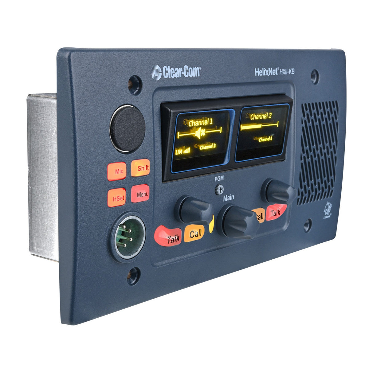 Clear-Com HelixNet HKB Speaker Station with 2/4Channel Program Audio Flush Mounted