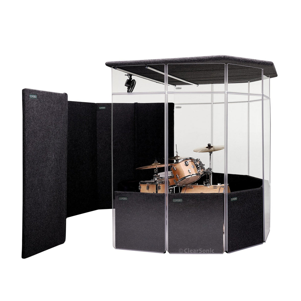 ClearSonic IPA IsoPac A Portable Drum Isolation Booth, 60-70% Volume Reduction