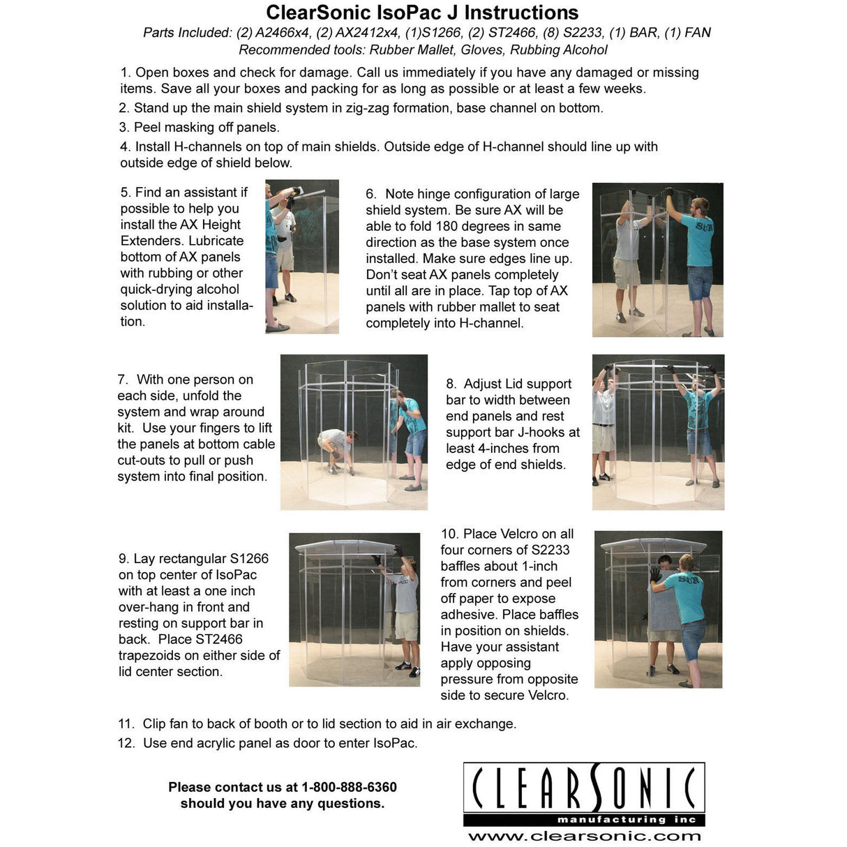 ClearSonic IPJ IsoPac J Portable Isolation Booth, 60-70% Volume Reduction