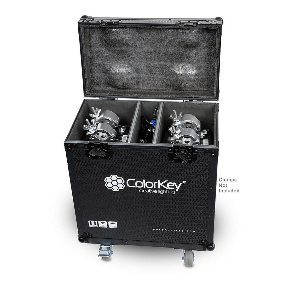 ColorKey 2-Piece Flight Case with Castors for Creator Beam 150 Moving Head Light Black