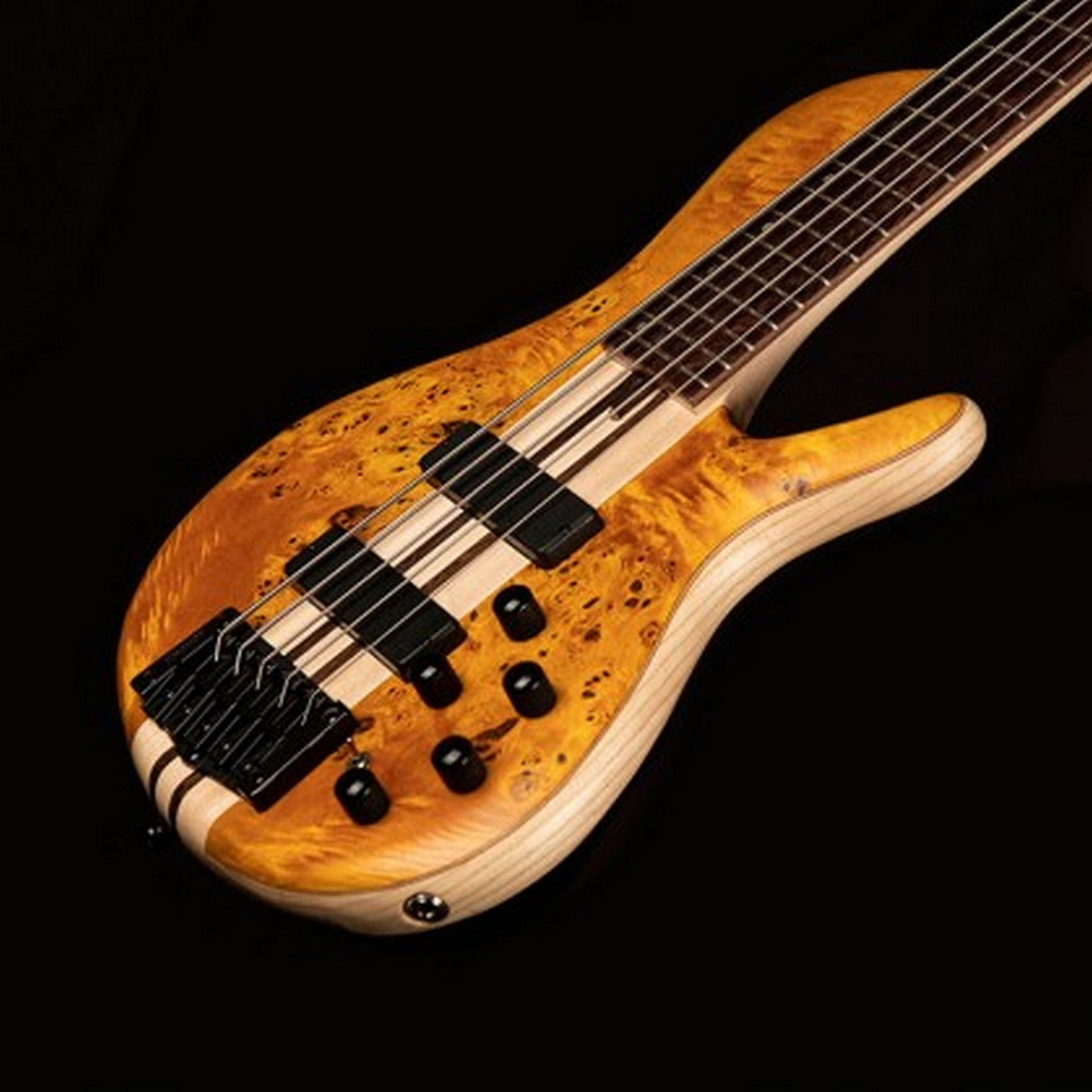 Cort Artisan A5 Plus SC 5 String Bass Guitar Amber - guitar