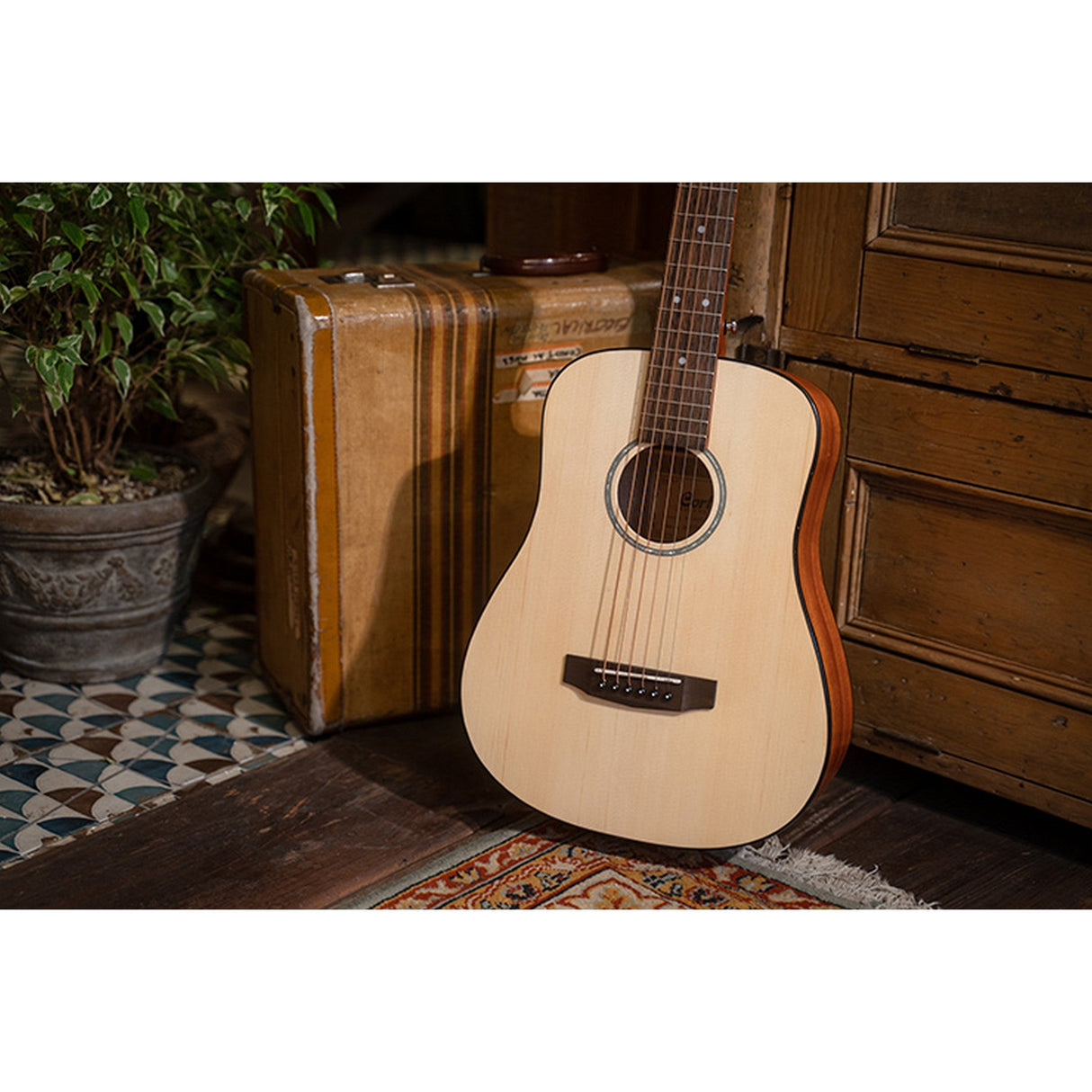 Cort AD Mini Acoustic Guitar Natural - guitar