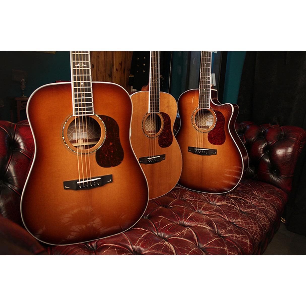 Cort GOLD A8 Acoustic-Electric Guitar Auditorium Light Burst - guitar