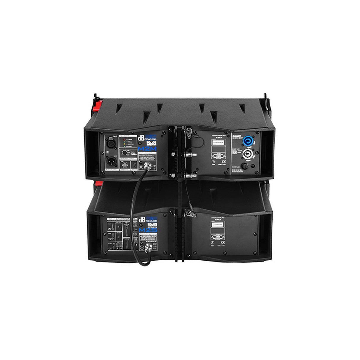 dB Technologies DVA M2M + M2S 400W 2 x 6.5-Inch 2-Way Active Line Array Dual Speaker Set Black