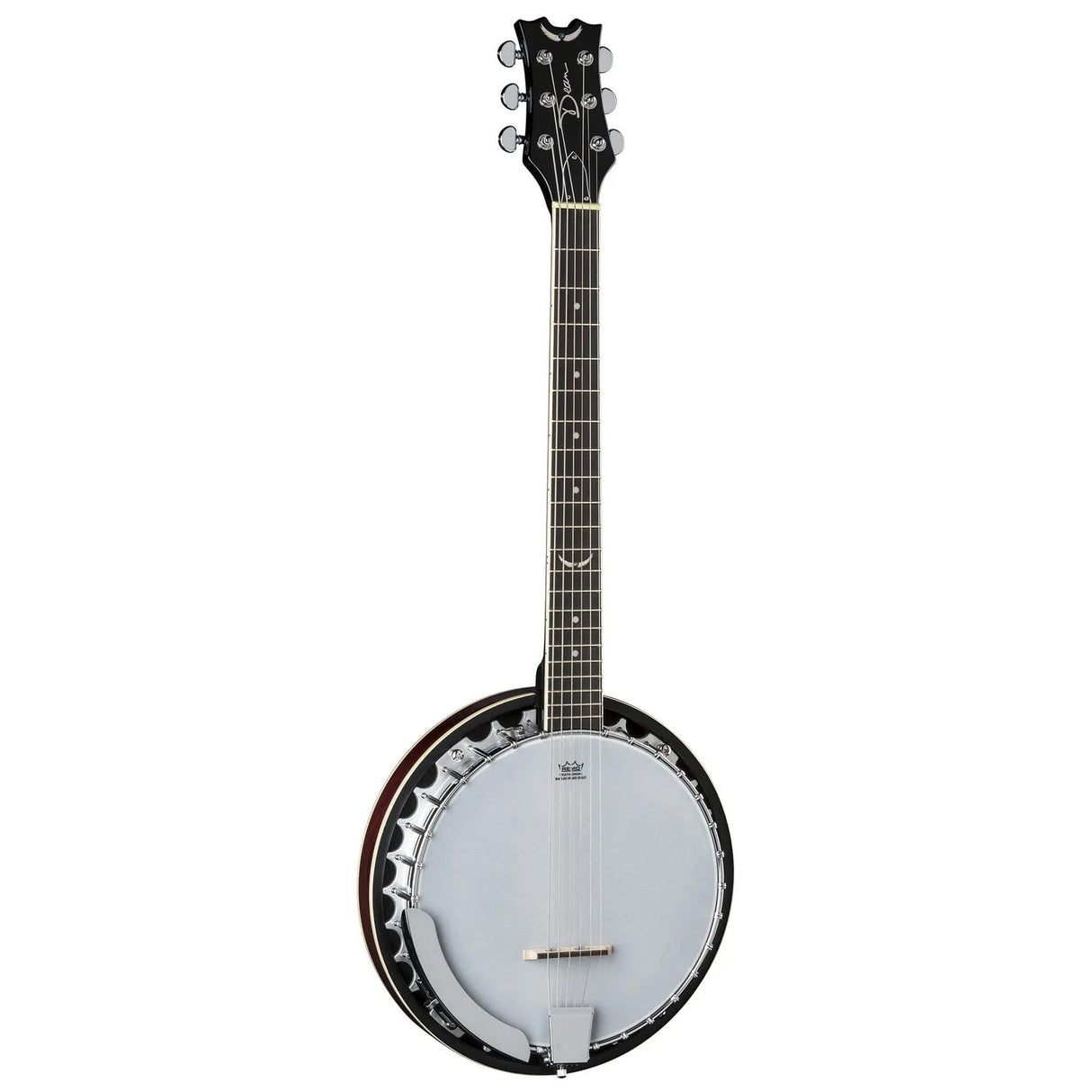 Dean Guitars Backwoods 6 Banjo Guitar Six String with Pickup Black Chrome - guitar
