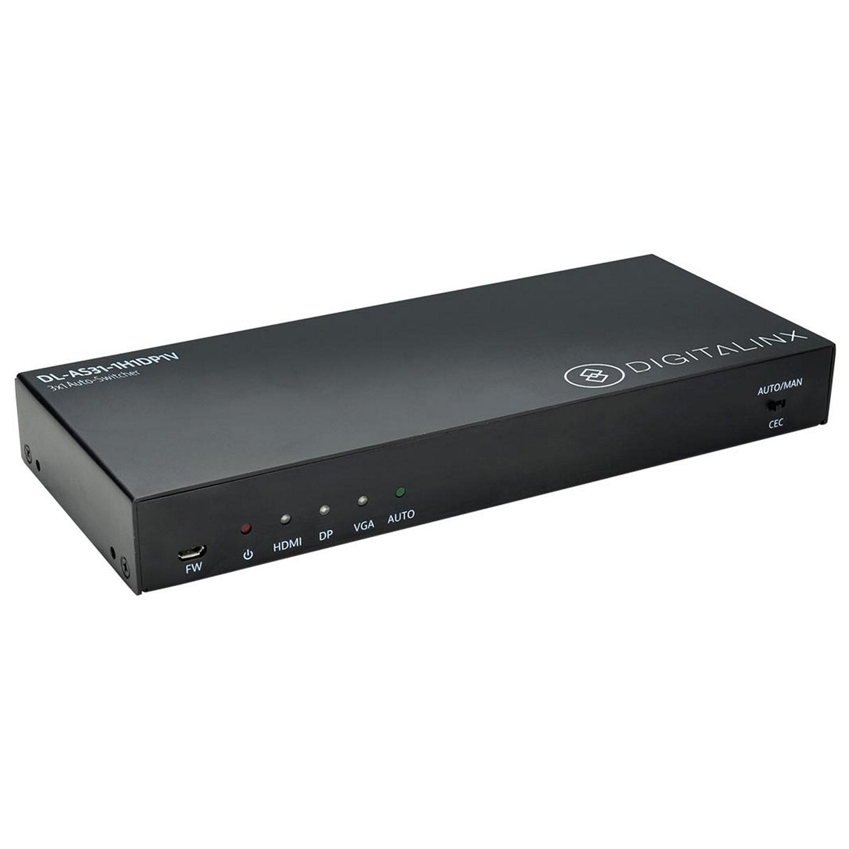 DigitaLinx DL-AS31-1H1DP1V 3 x 1 Auto Switcher with HDMI Display Port and VGA Inputs