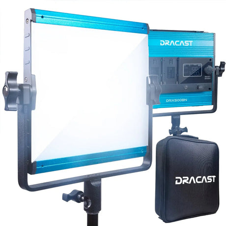 Dracast DRX3500DNS LED500 X Series Daylight LED 3 Light Kit with Nylon Padded Travel Case