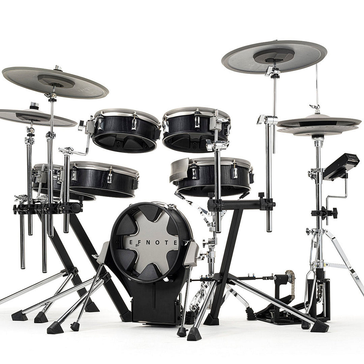 EFNOTE 3X Acoustic Designed Electronic Drum Set Black Oak Wrap