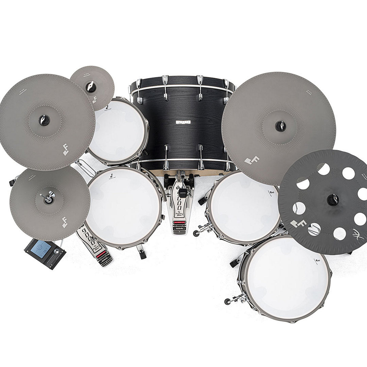 EFNOTE 7X Acoustic Designed Electronic Drum Set Black Oak Wrap