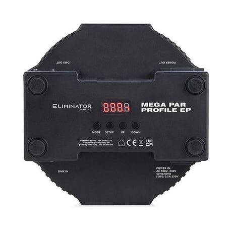 Eliminator Lighting Mega Par Profile EP 2-In-1 RGB + UV Low Profile LED Par Fixture