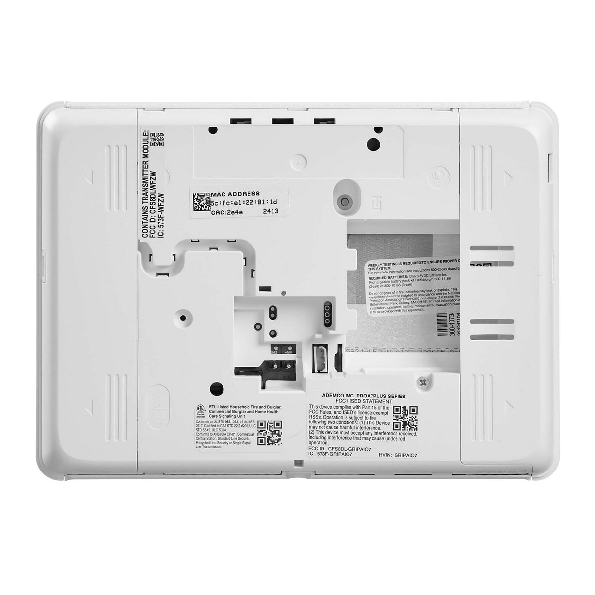 First Alert PROA7-FA All-in-One Touchscreen Security Panel