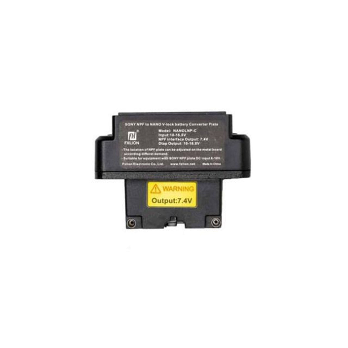 Fxlion NANO V-Mount to NP-F 7.4V Regulated Output Adapter