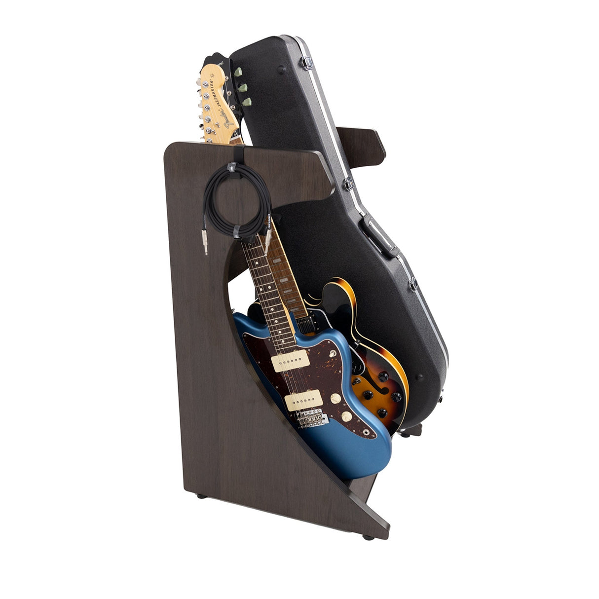 Gator GFW-ELITEGTR3RK-BRN Frameworks Elite Series 3/4-Space Guitar and Instrument Case Combo Rack Brown - accessories