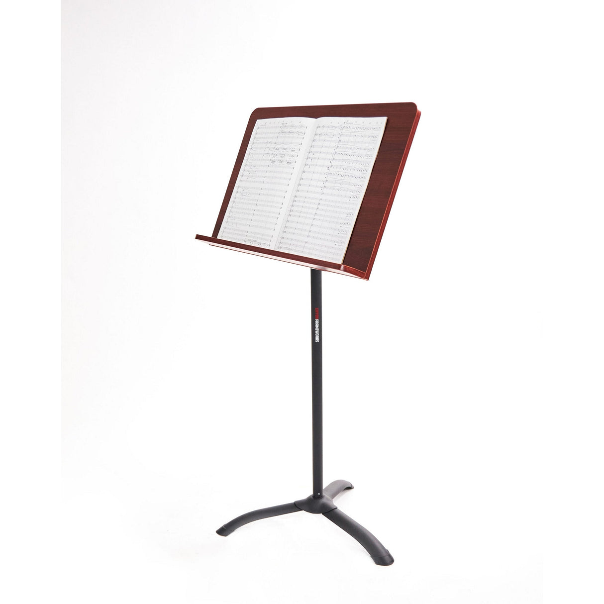 Gator Wooden Conductor Music Stand with Brushed Metal Base