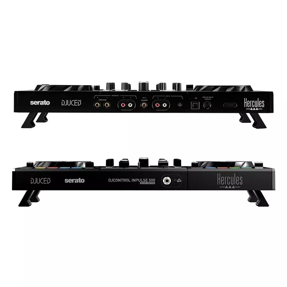 Hercules DJControl Inpulse 500 2-Channel USB DJ Controller, Limited Edition Silver