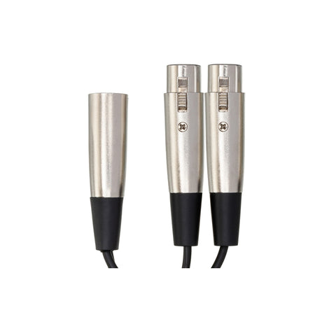 Hosa YXF-119 XLR Male to 2x XLR Female Y-Cable 6-Inch
