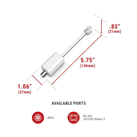 IC Realtime IVB-EOC-102 Ethernet-over-COAX Passive Converters Pair