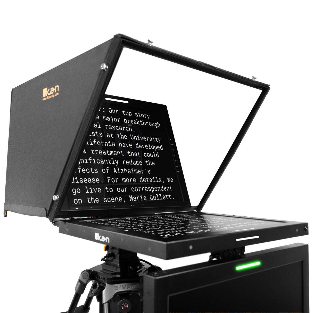 Ikan PT419W-PTZ-TM 19-Inch PTZ Teleprompter with Widescreen Monitor and Talent