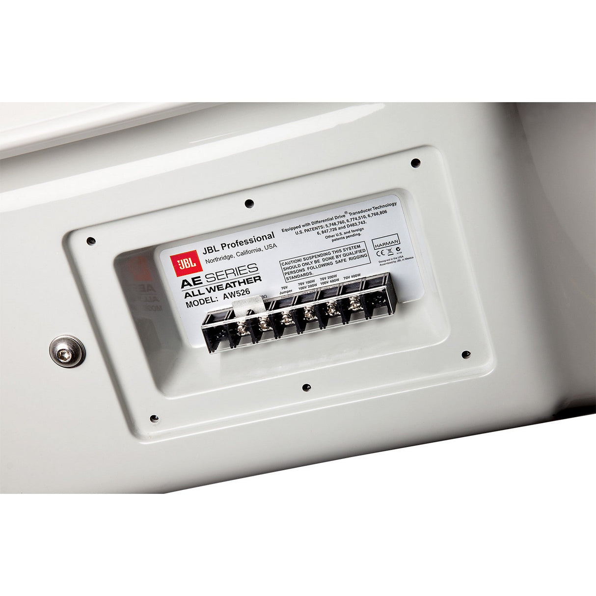 JBL Professional AW566-LS High Power 2-Way All Weather Loudspeaker with 1 x 15-Inch LF Grey