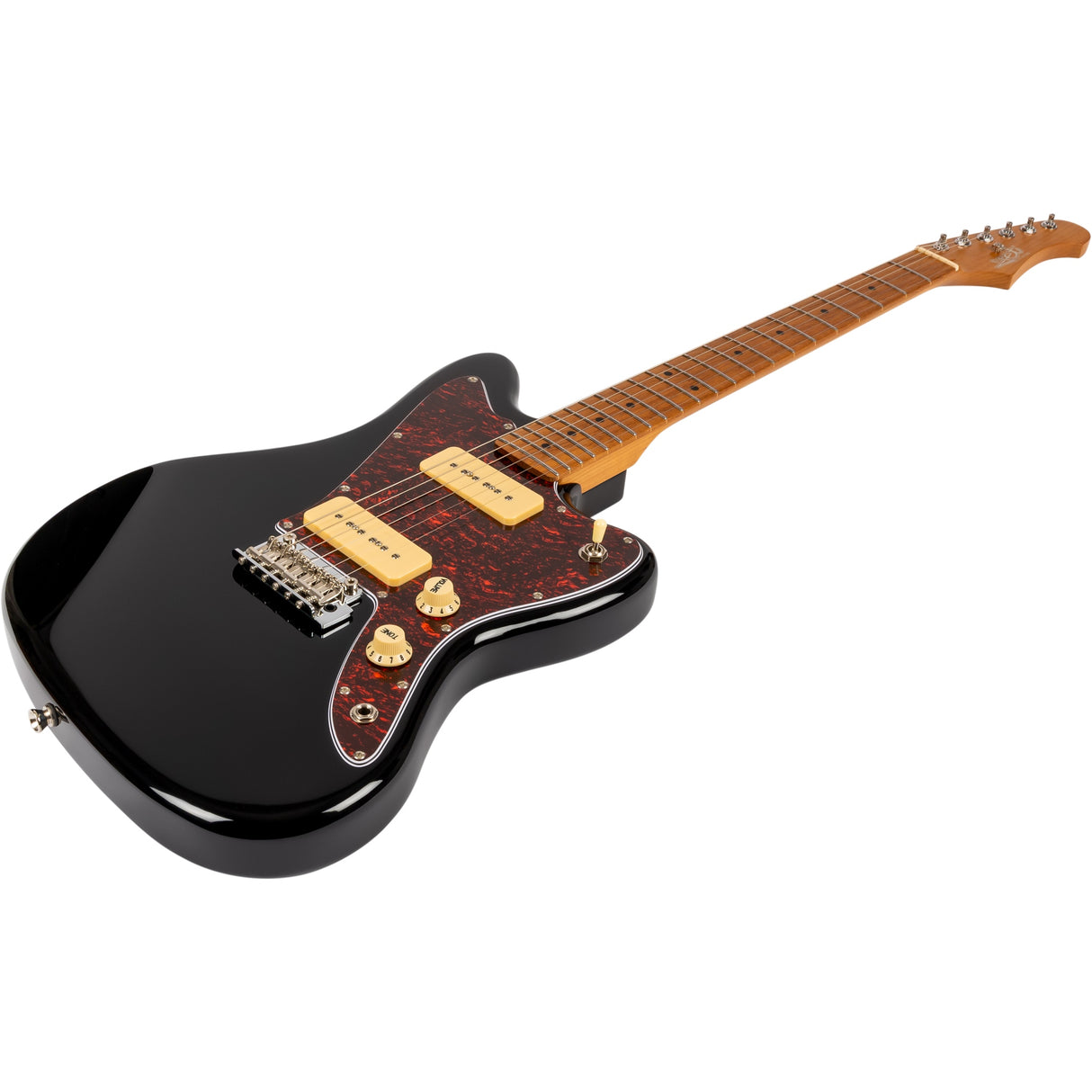 Jet Guitars JJ-300 P90 BK Electric Guitar, Black Finish
