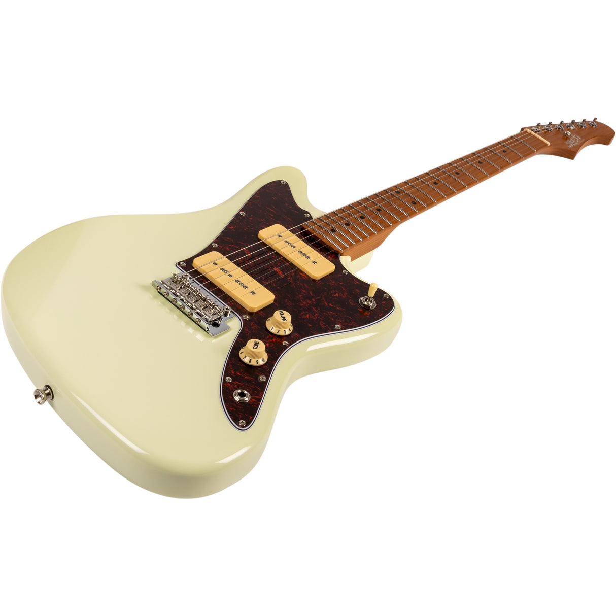 Jet Guitars JJ-300 P90 OW Electric Guitar, Olympic White Finish