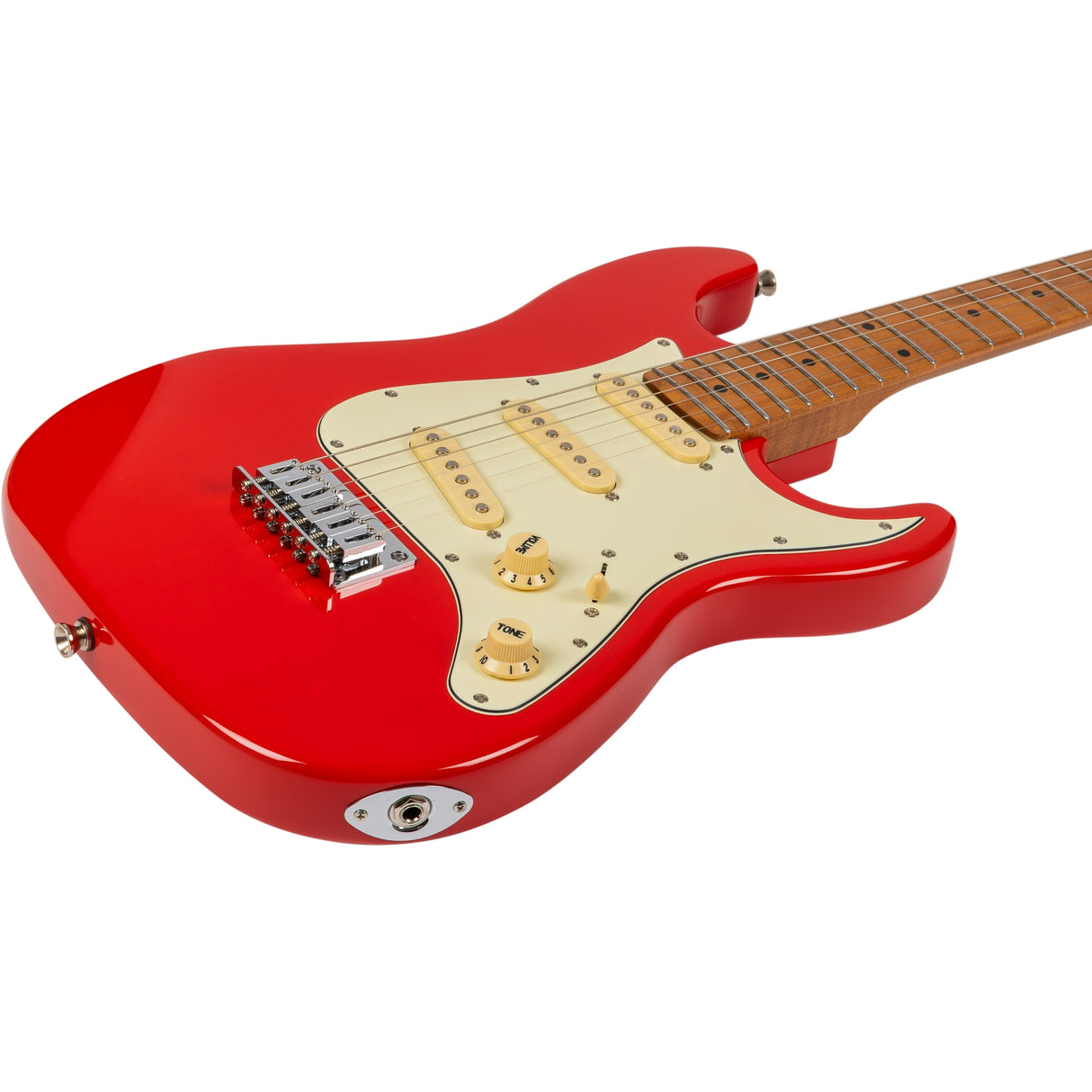 Jet Guitars JS-300 Mini Red Electric Guitar, Red
