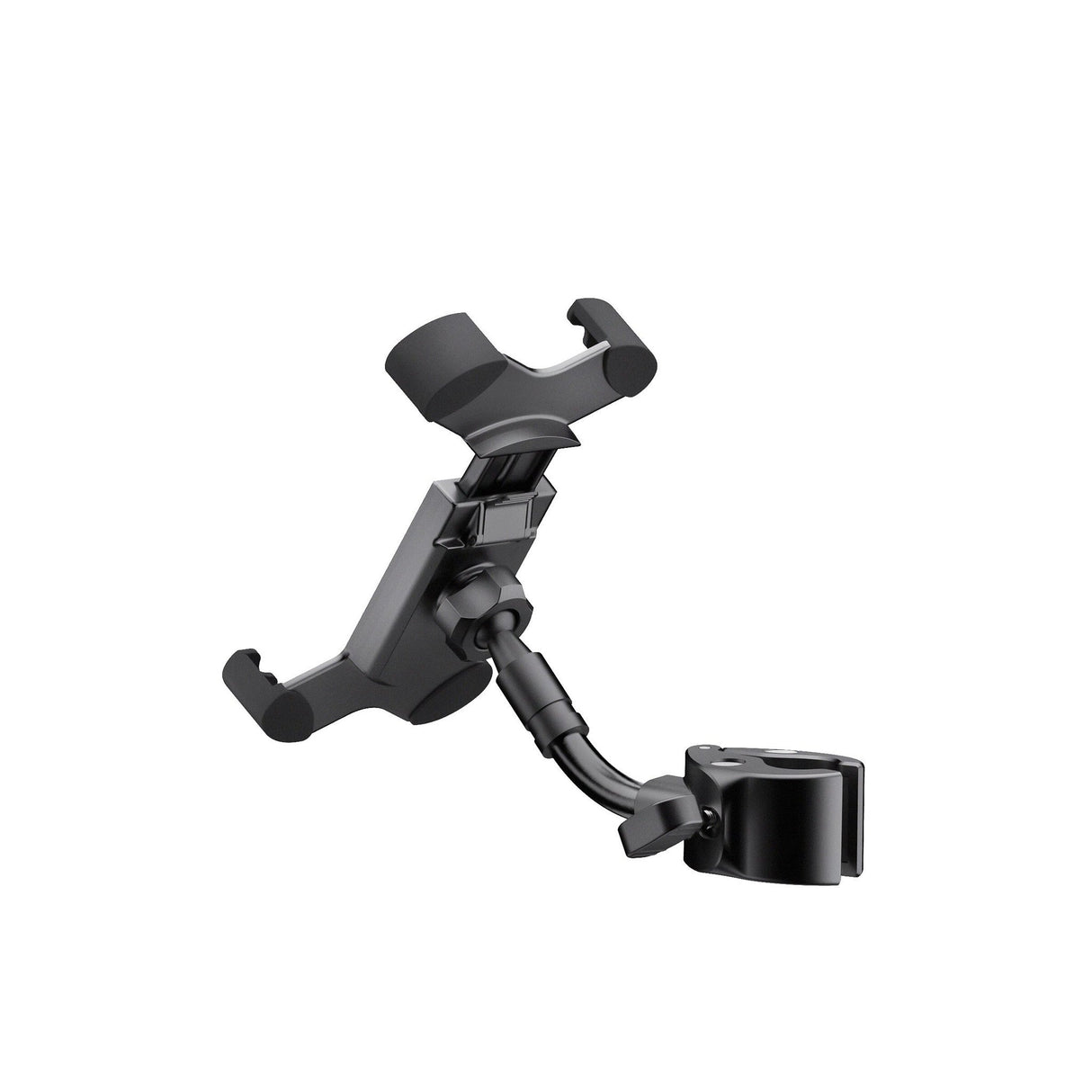 K&M 19755 Smartphone Holder Black Plastic 360° Rotation Flexible Jaws