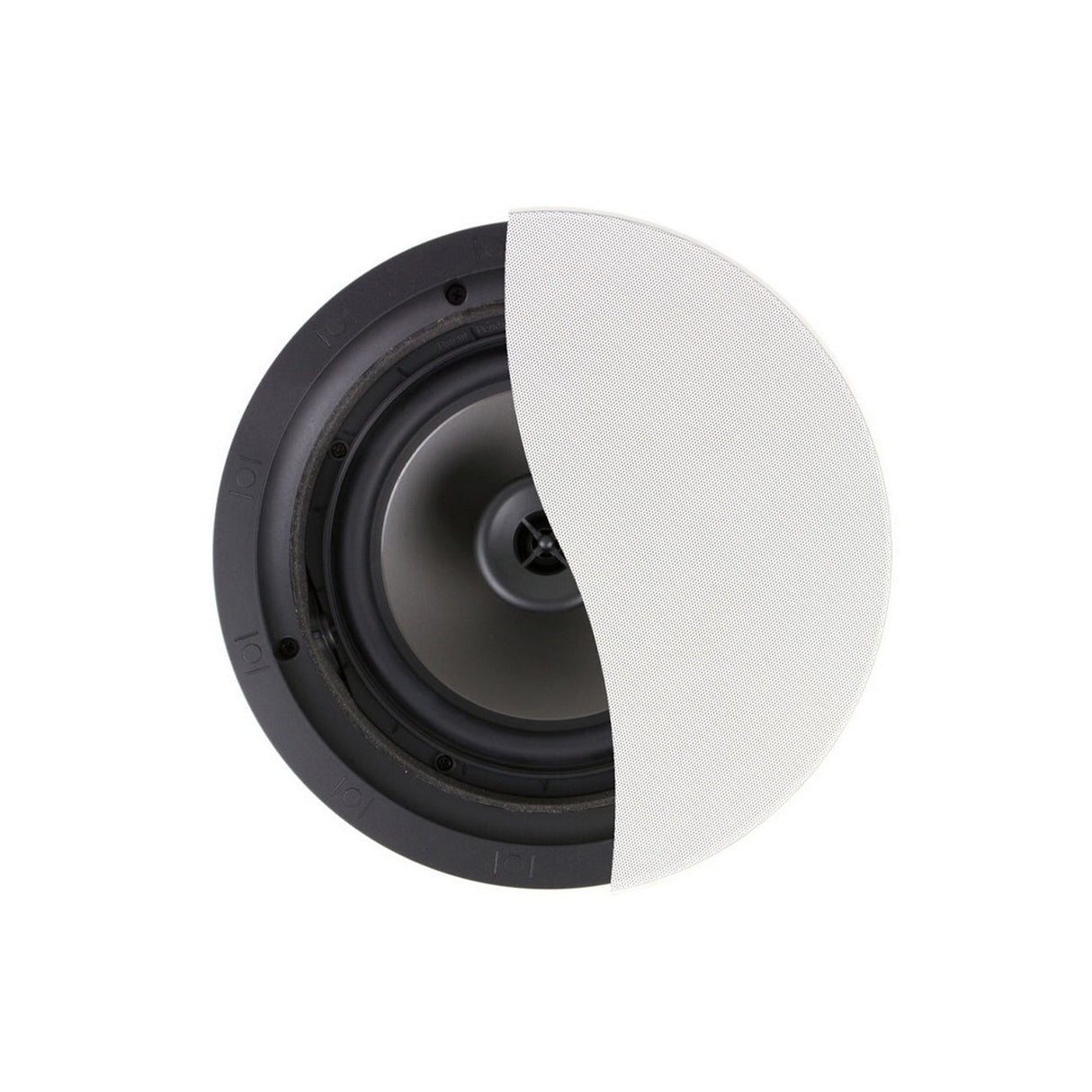 Klipsch CDT-2800-C II Reference Series In-Ceiling Speaker with 8-Inch Subwoofer, Single Unit, White