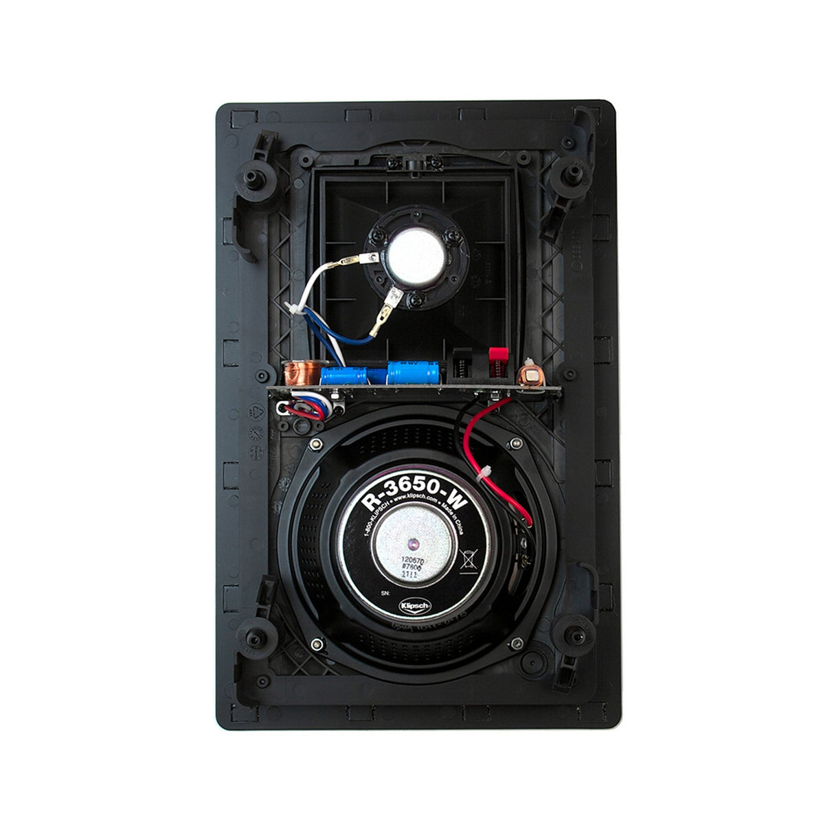 Klipsch R-3650-W II 6.5-Inch In-Wall Speaker, Single Unit, White