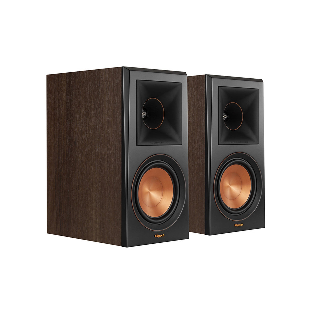 Klipsch RP-600M-WA Reference Premier Series Bookshelf Speakers with 6.5-Inch Subwoofers, Pair, Walnut