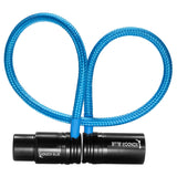 Kondor Blue 16-Inch Straight Low Profile Right Angle XLR Cable