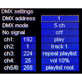 PXM PX249 DMX Controlled WAV Player for DIN T-35 with Amplifier
