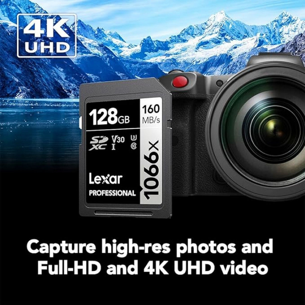 Lexar Professional SILVER Series 1066x SDXC UHS-I Memory Card, 128GB