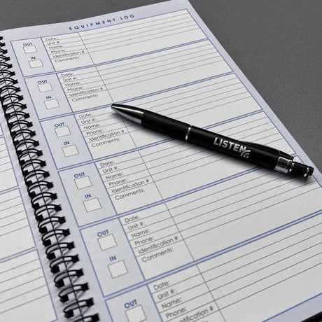 Listen Tech Log Book Essential Record Keeper